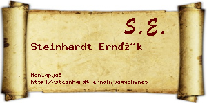 Steinhardt Ernák névjegykártya